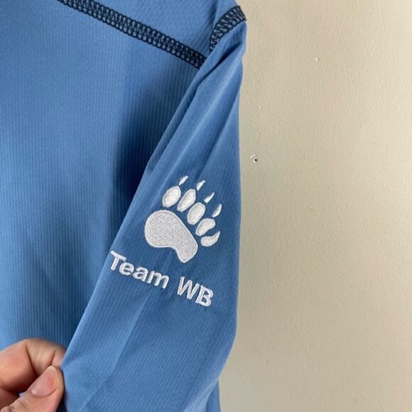 FootJoy Men's Sport 1/2 Zip Performance Golf Windshirt (S) Indigo Blue #28203 - Picture 9 of 14